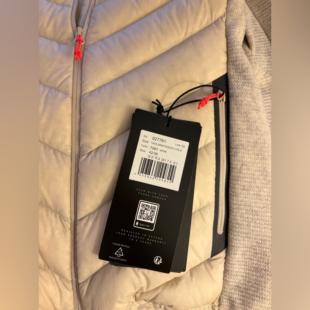 Salewa Oatmeal Down and Knit Hybrid Jacket - Picture 2 of 6